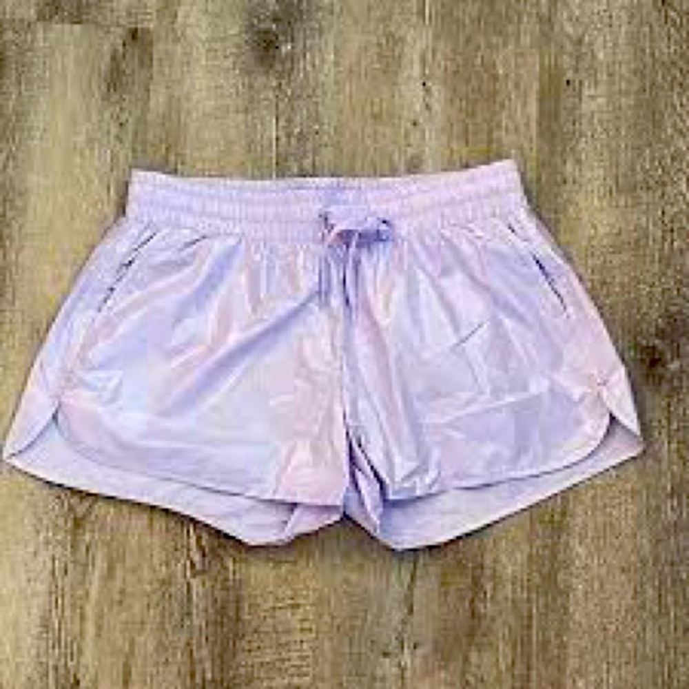 Zyia Lilac Shine Bomber Shorts